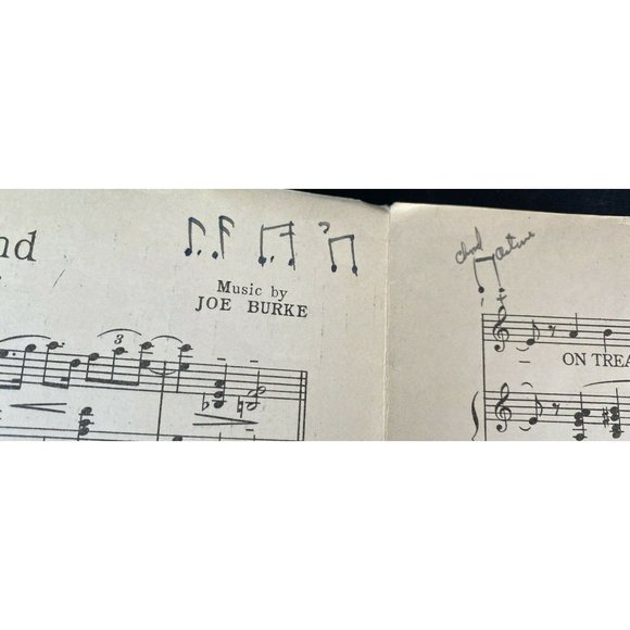 Vintage 1935 Sheet Music "On Treasure Island" Piano Chords Lyrics Cover Art - Picture 4 of 6